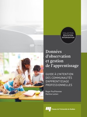 cover image of Données d'observation et gestion de l'apprentissage